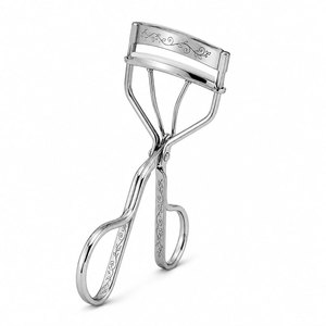 Stainless Steel Eyelash <b>Curler</b> with Floral Engraving Design Lightweight Professional Makeup Tool - Product Image 6