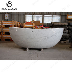 Bañeras de Mármol Blanco de Guangxi, Elegantes Bañeras de Piedra Blanca para una Experiencia de Baño Confortable y Lujosa - Product Image 3