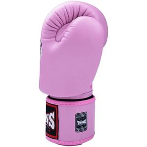 Guantes de boxeo y espinilleras rosas Twins, conjunto de cuero vacuno auténtico para entrenamiento de artes marciales, con cierre de velcro, ligeros. - Product Image 6