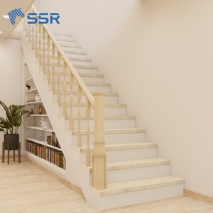 SSR Staircase Construction Rubberwood Finger Joint Wood Panels Custom Thicknesses & Lengths Stringers for Steps Landing Treads - Product Image 1