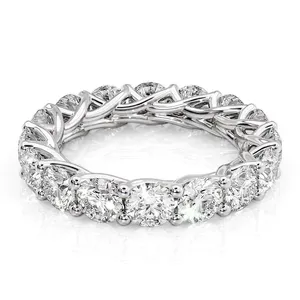 Anillo de Eternidad con Diamantes Cultivados en Laboratorio, Corte Redondo, Certificado IGI, Velorique - Product Image 4