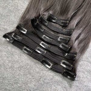 Extensions de cheveux ondulées à clipser, origine vietnamienne, ondulations naturelles douces, faciles à poser, stock premium disponible. - Product Image 4
