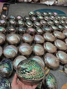 Handcrafted Vintage <b>Shell</b> Trinket Box | Rainbow Shimmer <b>Abalone</b> Storage | Aesthetic Keepsake Gift - Product Image 6