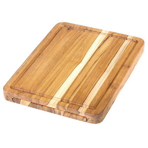 Planche à découper en bois d'acacia naturel, grain de bois apparent, pour la cuisine, viande, légumes, fruits, en promotion - Product Image 6