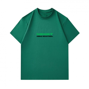 ไนมัต อบบาส อินดัสทรีส์เสื้อยืดคอกลมแขนสั้นสีเข้มสำหรับผู้ชายทรงปกติพิมพ์ลายตัวอักษรสไตล์ลำลอง - Product Image 6