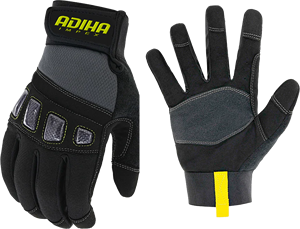 Gants de sécurité pour mécaniciens Adiha Impex, respirants, résistants à la chaleur, 8 mil, taille XL, coutures personnalisées, couleur noire et grise de qualité supérieure - Product Image 1