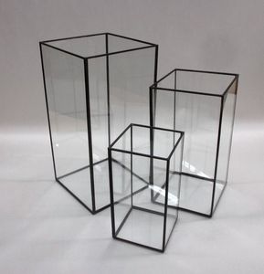 Home Decor Customised <b>Black</b> Table Top Outdoor Indoor Glass Candle Holder Farmhouse Floor & Event Decor <b>Lanterns</b> - Product Image 6