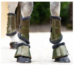 Manufacturer <b>Sale</b> Horse Equipment Foot Protector Equestrian Sports Horse Bell Boots and Horse Boots Set - Product Image 2