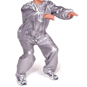 Combinaison de sauna pour hommes, ensemble de deux pièces pour l'entraînement, perte de poids, fitness, course à pied, vêtements de sport, OEM ODM, vente en gros - Product Image 5