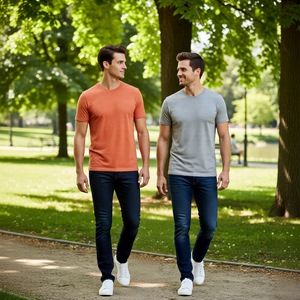 เสื้อยืดลำลองผู้ชายพรีเมียม ผ้าฝ้าย 100% 210gsm ผ้าเจอร์ซีย์สำหรับฤดูร้อน คอกลม พิมพ์ลาย คุณภาพสูง เป็นมิตรกับสิ่งแวดล้อม แห้งเร็ว ระบายอากาศได้ดี แขนสั้น - Product Image 3