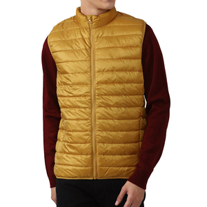 Chaleco Acolchado de Invierno para Hombre de Alta Calidad con Cuello Alto, Cremallera Completa, Logotipo Personalizado, Tejido de Lona Cálido y Resistente al Viento en Oferta - Product Image 1