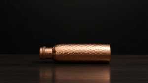 ขวดน้ำทองแดงตีขึ้นรูปด้วยมือ |   กระติกน้ำอายุรเวทแบบกันรั่ว - Product Image 1