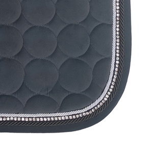BRAND ZONE1995 Tapis de selle classique personnalisé en coton satiné avec doublure en maille, durable et confortable pour l'équitation et le saut d'obstacles - Product Image 4