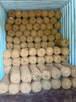 Log de coco pur naturel en fibre de coco biodégradable pour construction, diamètre 2m, longueur 200-240cm, contrôle de l'érosion