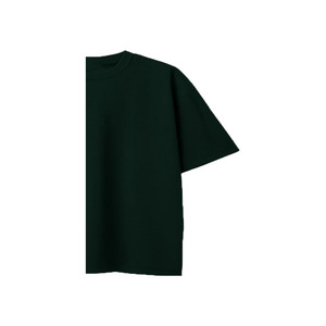 Camiseta de Manga Larga con Cuello Redondo y Bordado para Mujer, Talla Grande, 100% Algodón Orgánico, Transpirable, Ecológica, Verde Oscuro - Product Image 5