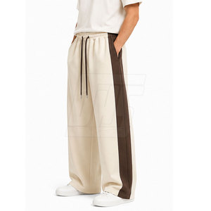 Urban Loose Fit <b>Trousers</b> Oversized <b>Baggy</b> Style Elastic Drawstring Waist Wide Leg Casual Pants Custom Wholesale Clothing - Product Image 4