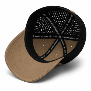 Casquette unisexe en maille kaki et noire avec visière incurvée, chapeau de sport respirant pour l'extérieur, logo personnalisé - Product Image 5