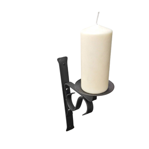 เชิงเทียนติดผนังเหล็กสีดำ ทนทาน ตกแต่งบ้าน งานแฮนด์เมด ขายส่ง - Product Image 6