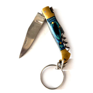 มีดพับใบมีดเหล็กดามัสกัสขนาดเล็กพกพาสะดวก ดีไซน์น้ำหนักเบาปรับแต่งได้ ขายดี - Product Image 3