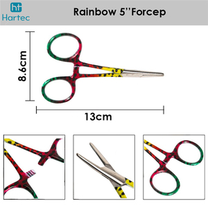 Pinces de pêche à la mouche de précision en acier inoxydable à mâchoires dentelées pour peau de truite, ciseaux de pêche OEM ODM - Product Image 3