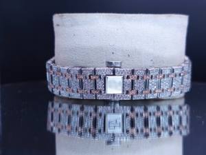 Reloj VVS Moissanite con Cristales que Pasan el Test de Diamantes, Reloj de Cuarzo Analógico de 5MM, Acero Inoxidable, Estilo Hip Hop de Lujo para Hombre - Product Image 2