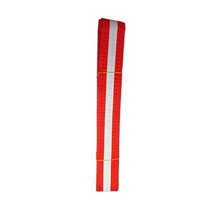 <b>Red</b> White Striped BJJ <b>Belt</b> Jiu Jitsu Master Rank <b>Belt</b> Cotton Reinforced Martial Arts <b>Belt</b> Custom B2B Supply - Product Image 3