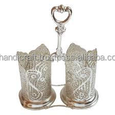 Lujoso Vintage personalizado recorte Metal doble plateado doble soporte para cubiertos Centro adornado mango fundido a presión soporte para cubiertos - Product Image 5