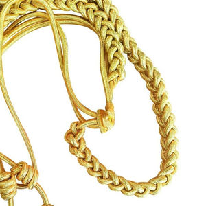 Cordones de Aiguillette Personalizados de Alta Calidad 2026 para Uniformes Tácticos con Accesorios de Punta Metálica Hechos de Seda - Product Image 3