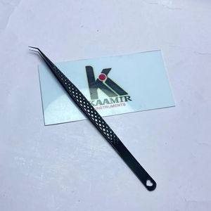 Pinza de Cejas de Calidad Premium, Acero Inoxidable Antimagnético, Punta Suave de 10 mm, Herramienta de Precisión para Extensión de Pestañas, para Uso en Salón - Product Image 1