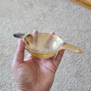 Handcrafted Polished Viking Buffalo Horn Bowl Set Engraved Natural Eco Friendly Salad Serving Bowl Medieval Vintage Home <b>Kitchen</b> - Product Image 2