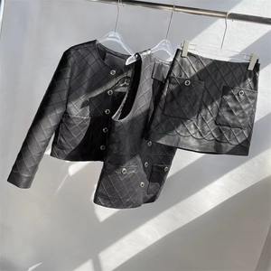 Nouvel Arrivage – Gilet Femme en Cuir Véritable Imperméable à Trois Boutons Style Urbain – Vente en Gros - Product Image 4