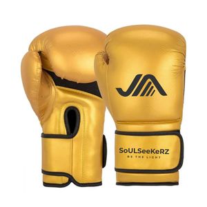 Gants de boxe d'entraînement en cuir de vachette, rembourrage 1,1 mm, 4 couches de latex, fermeture auto-agrippante, séchage rapide, respirant, extensible, réglable - Product Image 1