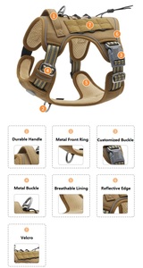 Collar fuerte, collares para cachorros, Correa con luz <span class=keywords><strong>LED</strong></span>, arnés para perros con Rana tachonada, clip suave, plomo largo, doble retráctil para perros pequeños - Product Image 3