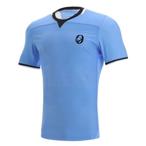 Maillot de rugby bleu clair à manches courtes pour homme – Tenue de sport, uniforme d'équipe, vêtements d'entraînement et de performance en extérieur - Product Image 1