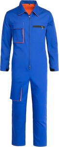 Combinaison de travail pour hommes, manches longues, combinaison de mécanicien, fermeture éclair sur le devant, multi-poches, combinaison de travail cargo, uniforme d'entretien de garage - Product Image 2