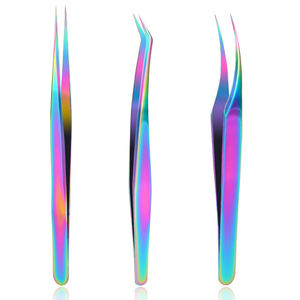 Pinzas de alta precisión para extensión de pestañas, herramienta antideslizante para injerto de pestañas naturales, herramientas de belleza para dar volumen - Product Image 1