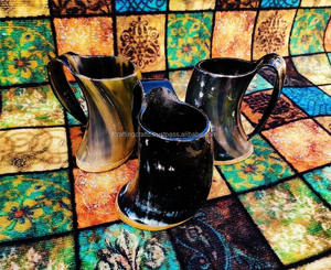 Soporte para Jarra de Cuerno Vikingo, Hecho a Mano, Pulido, de Cuerno de Búfalo, Ecológico, Duradero, con Tema Animal, para Cerveza - Product Image 2