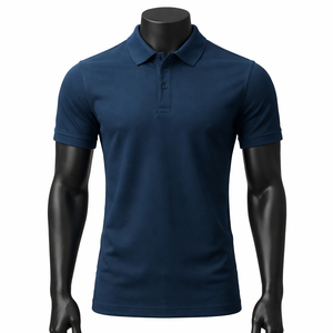 Chemise polo pour homme de haute qualité, personnalisée, nouveau design, respirante, grande taille, logo brodé, manches courtes - Product Image 1