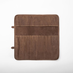 Sac de transport de luxe en cuir et toile pour couteaux, étui de rangement pour chef, organisateur d'outils de cuisine professionnels, fermeture éclair étanche, portable pour voyage - Product Image 3