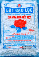 Farine de riz gluant vietnamien de haute qualité, marron/blanc, séchée, en sac, Hong Thai Sa Dec, faible MOQ