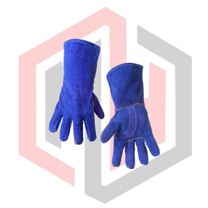 Cow Leather Welding Gloves Customized Color Full Safety Gloves Flexible Breathable Tear-Resistant Heat-Insulating Anti-static - Product Image 3