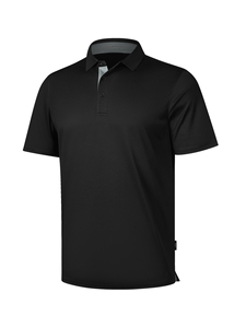 Polo de haute qualité 100% polyester, séchage rapide, logo brodé personnalisé, blanc, pour homme - Product Image 2