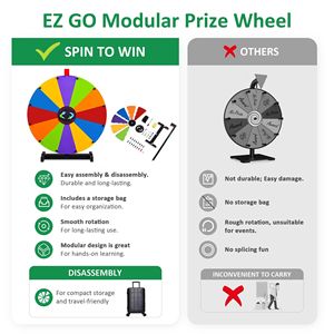 Ruota della Fortuna Modulare Fai-da-Te da 24 Pollici per Eventi e Forniture per Giochi - Product Image 5