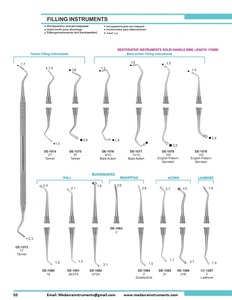 Instrumentos Dentales para Obturaciones, Agarre Manual con Diseño Estriado, Color Plateado, Herramientas Quirúrgicas Clase I para Uso en Clínicas Dentales - Product Image 2