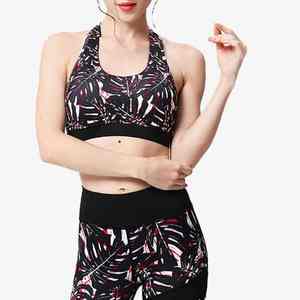 Conjunto de Yoga de Dos Piezas para Mujer, Tallas Grandes, Transpirable, Diseño Sublimado, con Logotipo Frontal, Venta al Por Mayor - Product Image 6