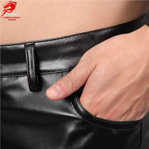 High Quality <b>Leather</b> <b>Pants</b> Durable Genuine <b>Leather</b> Comfortable Fit Classic For Travel Outdoor Casual Wears For <b>Men</b> - Product Image 5