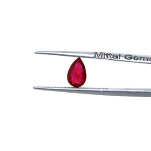 Rubis naturels de Bangkok, formes poire calibrées 5x7mm, pierres précieuses de rubis naturelles facettées en vrac pour la fabrication de bijoux, prêtes à l'emploi - Product Image 2