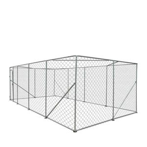 Recinto per Cani da Esterno XL 10FT X 20FT TMG DCP1020 con Recinzione a Catena e Cancello Bloccabile, Cuccia per Esercizio Animali Domestici, Recinto da 6FT per Cani da Esterno - Product Image 3