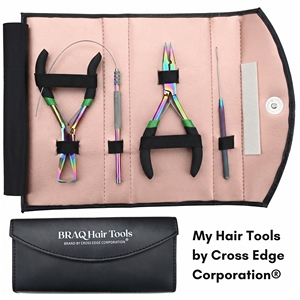 Juego Completo de Herramientas para Extensiones de Cabello con Micro Anillos, Removedor de Anillas, Alicates de Prensado, Gancho de Bucle, Enhebrador - Product Image 3