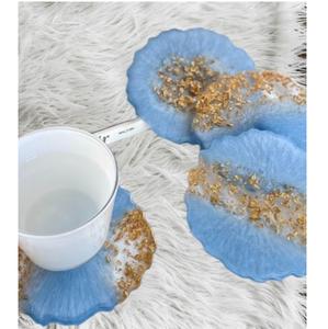 Juego de Posavasos de Resina Artística de Lujo en Oferta, Posavasos de Epoxi Duraderos, Ecológicos y Hechos a Mano para el Hogar, Bar y Restaurante - Product Image 3